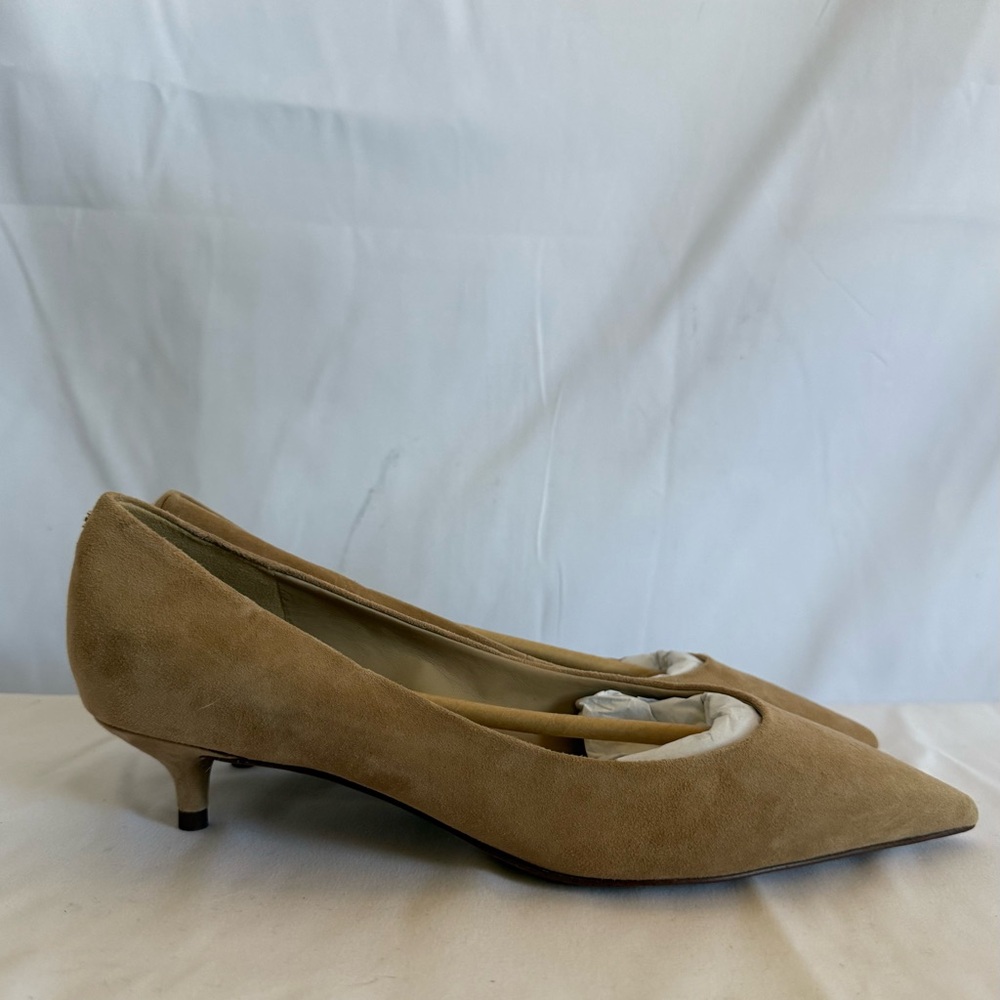 Sam Edelman Camel Suede Kitten Heels - Picture 3 of 9